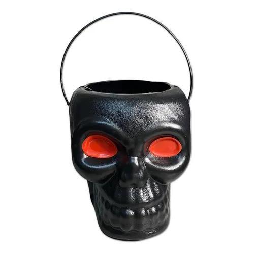 Caldeirão Decorativo Caveira Preta - Cenários