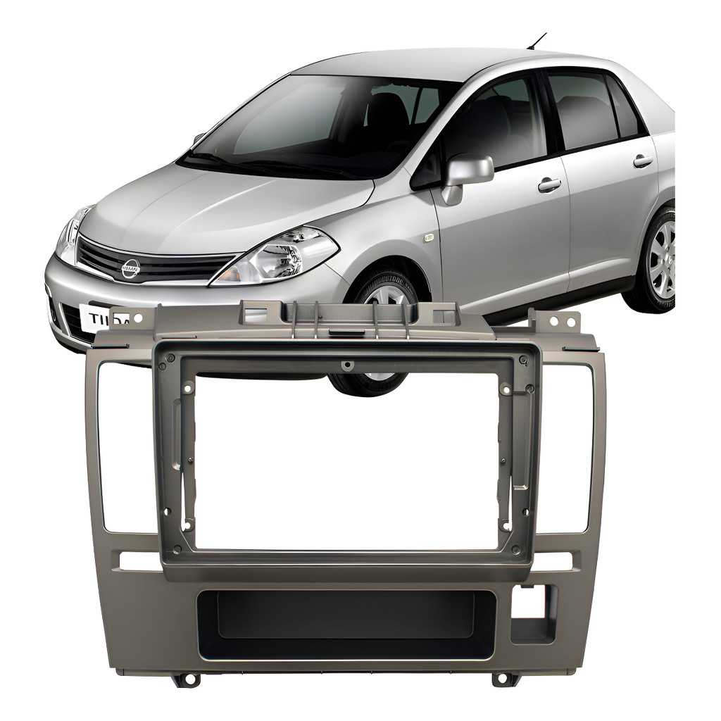 Moldura Multimidia 9 Polegadas Nissan Tiida 2010 A 2013 em Oferta na Shopee