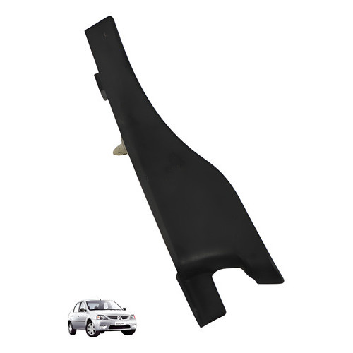 Acabamento Moldura Churrasqueira Renault Logan 2010 2011 Preto