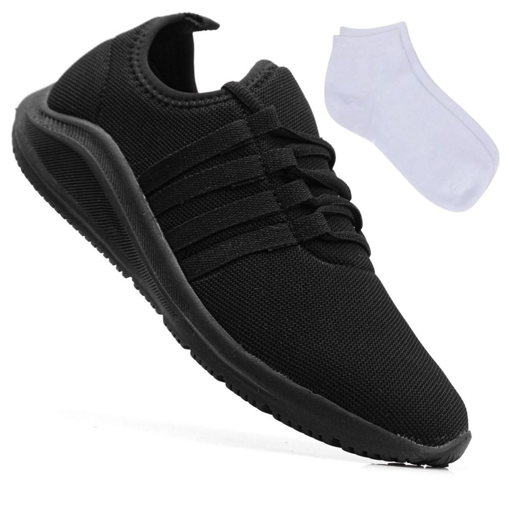 Tênis Academia Masculino Esportivo Corrida Caminhada Fitness Crossfit Moda Leve Macio Confortável + Meia