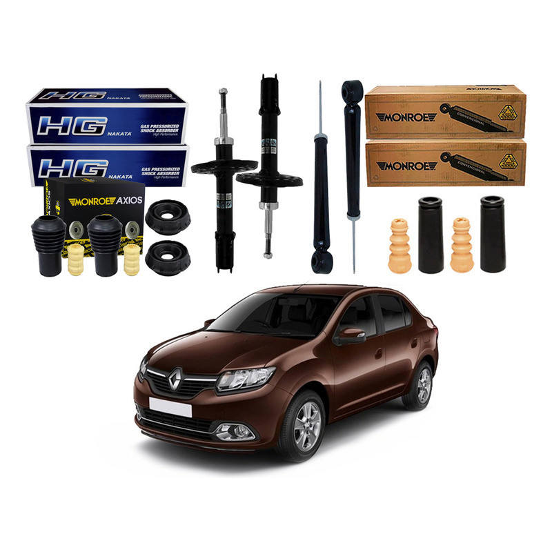 Kit Amortecedor Dianteiro Traseiro Logan 1.0 1.6 2014 A 2019 em Oferta na Shopee