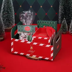 10 CESTA NATAL 12,5X22X15 VINTAGE 5230 ( JANGO NATAL 2025 )