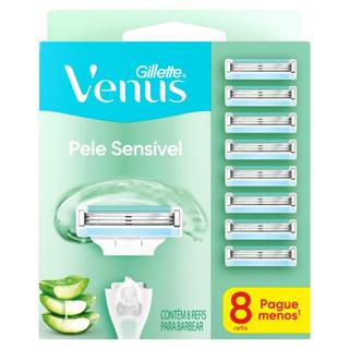 Carga Aparelho Gillette Venus Pele Sensível 8 em Oferta na Shopee