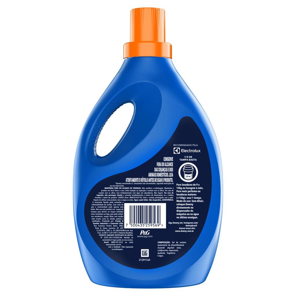 Amaciante Downy Verão Tropical 3L Rende 12L Perfume de Alta Fixação em Oferta na Shopee