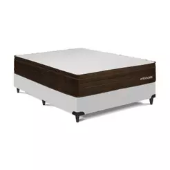 Cama Box e Colchão Poli Pillow D28- Viúva(128x188)-Ortoclass