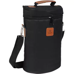 Bolsa Térmica Malbec Para 2 Garrafas de Vinho Preta Bel