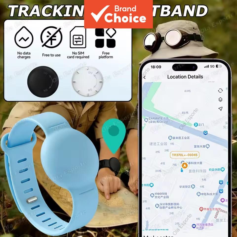 Nova Pulseira Infantil com Rastreador GPS à Prova D’água, Localizador Compatível com Sistemas Android e iOS, Rastreador
