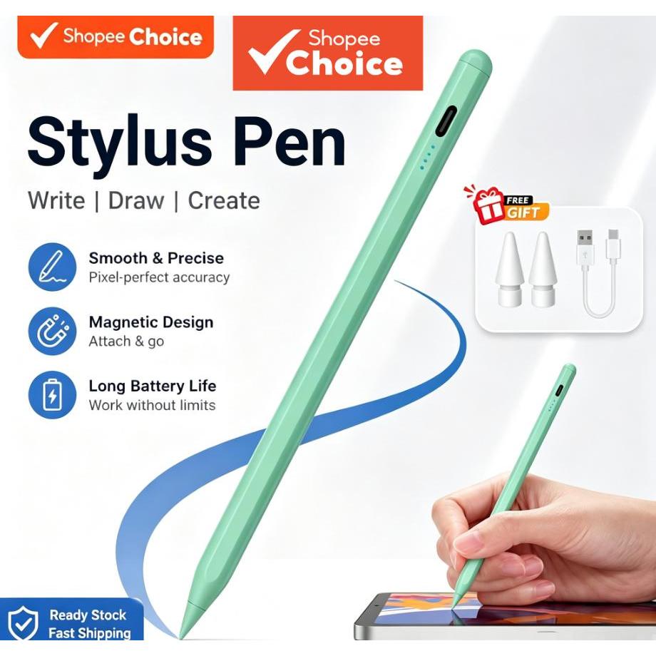 Caneta Stylus Inteligente Compatível com Android e iOS, Pencil Touch para Xiaomi