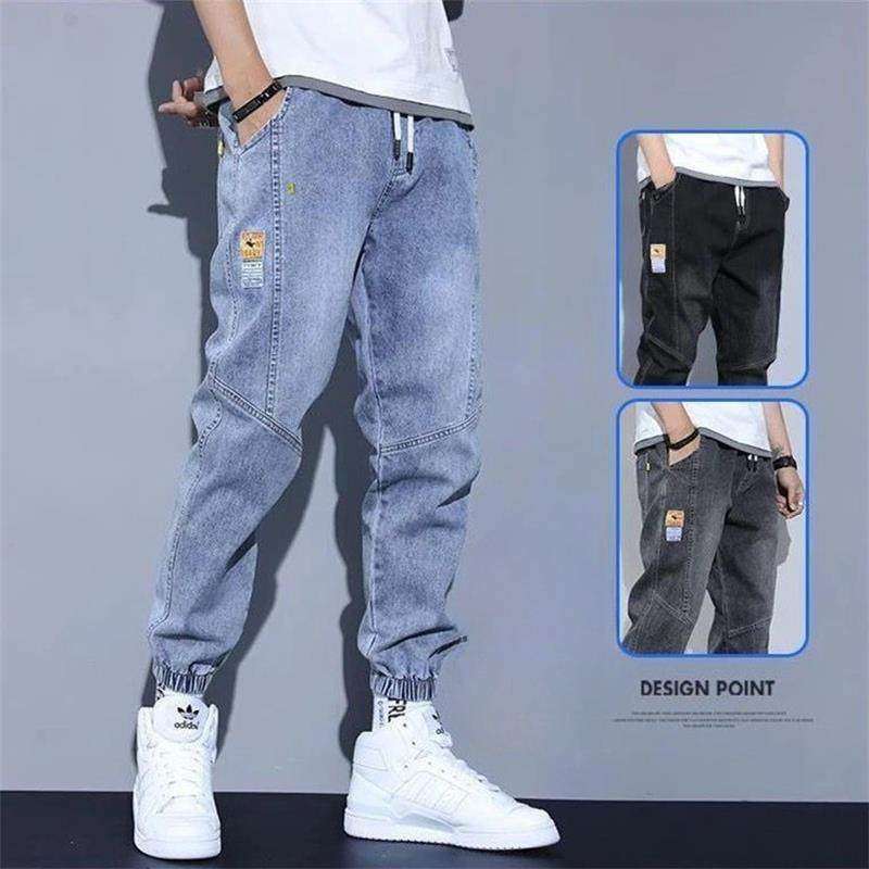 Exportação de comércio exterior pedido Original primavera outono Jeans masculino Street Wear adolescente solto Harlan Ti