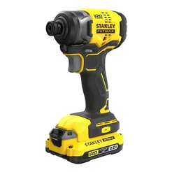 Parafusadeira de Impacto Stanley SBI801D2K 20v 6,35mm Sem Fio 2 Baterias Carregador Maleta Profissional