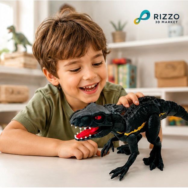 Brinquedo Dinossauro Indoraptor Articulado 23cm - Raro e Detalhado - Envio Rápido — imagem 2 de 2