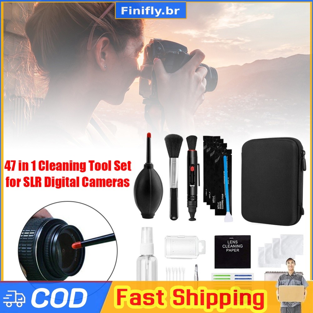 47 Pçs Kits De Limpeza Lente DSLR Câmera Digital Sensor Kit