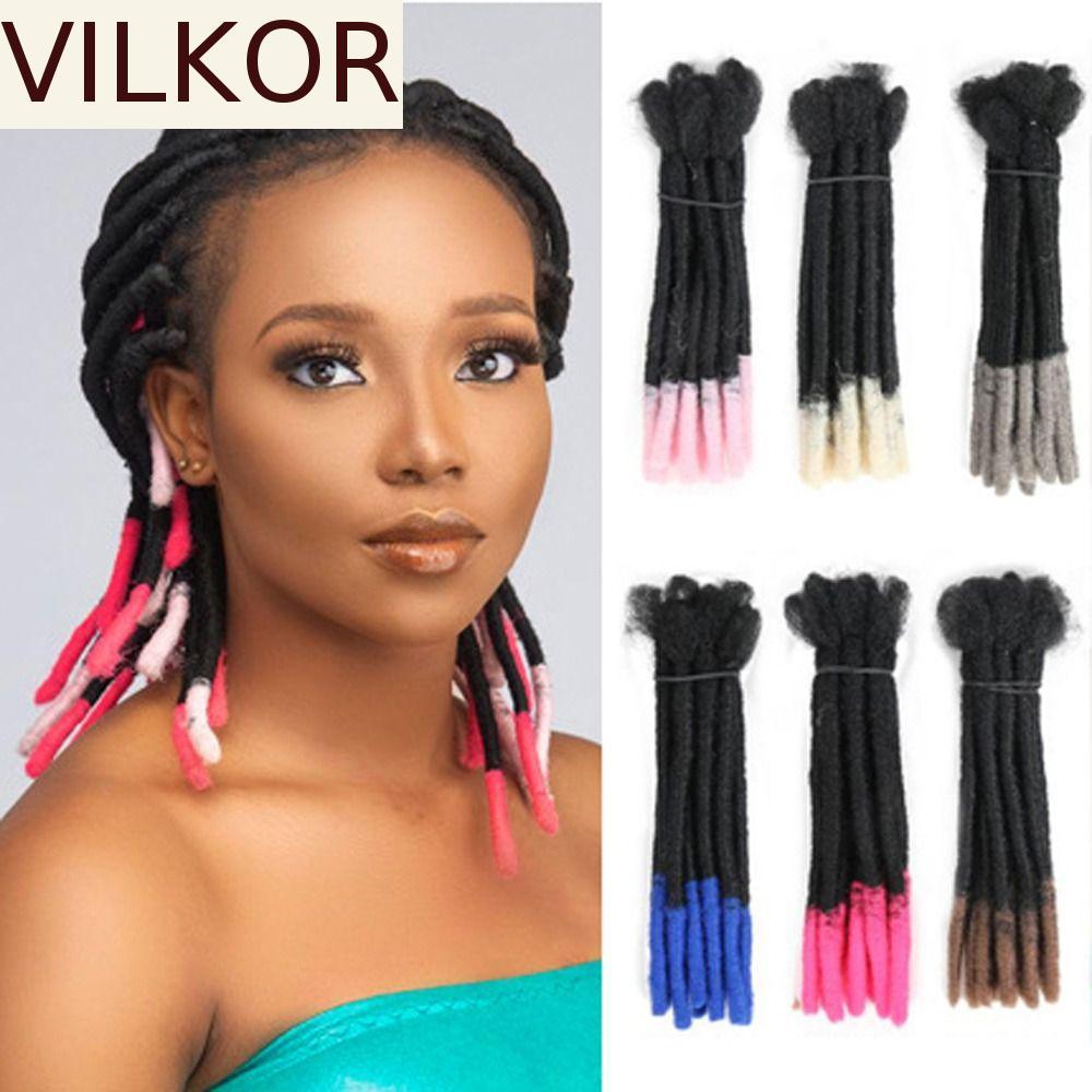 VILKOR Preto Reggae Peruca Festa Loira Encaracolado Elegante Cinza DIY Afro Fibra Resistente Ao Calor Masculino Kinky Tr