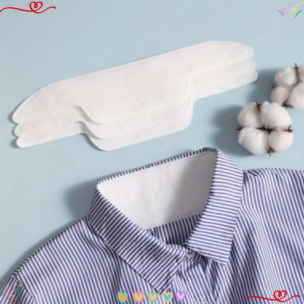 10Pcs Remendos De Suor De Colarinho , Adesivo Absorvente Branco Anti Transpiração , Respirável