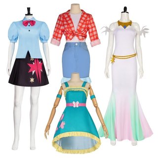 Cosplay My Little Pony Fantasia de Cosplay Amizade é Mágica Twilight Sparkle Apple Jack Fluttershy Princesa Celestia Rou