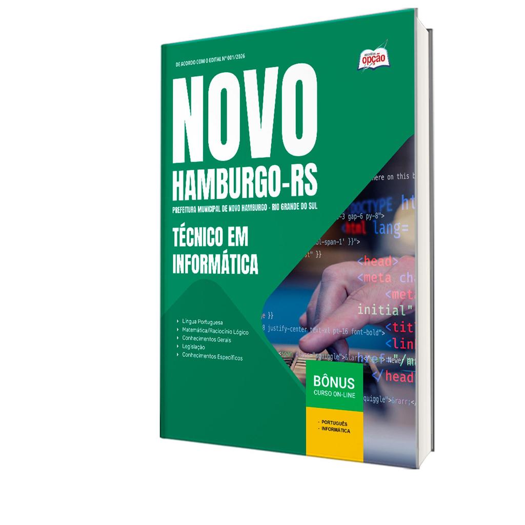 Apostila Prefeitura de Novo Hamburgo-RS  - Técnico em Informática