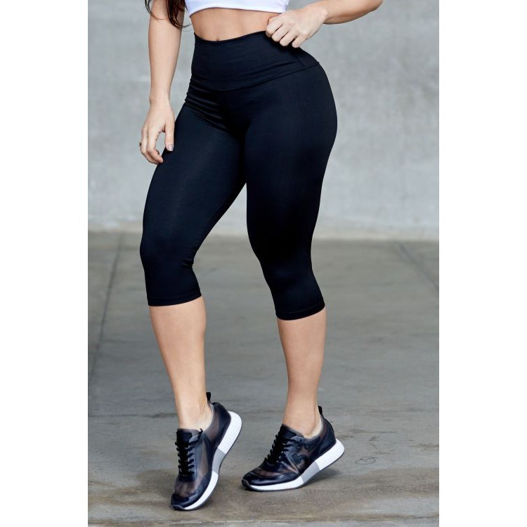 Calça Legging Leg Corsário Fitness Moda Academia Suplex Ginástica