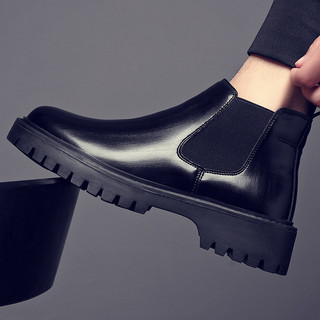 Primavera outono estilo Chelsea botas masculinas britânico Martin botas de inverno velo-velo chaminé botas de alta quali