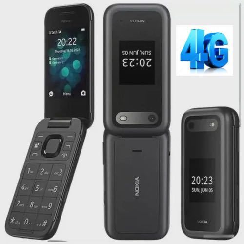 Celular Nok'a Flip Oficial 4G Dual Chip Tela Grande Botão SOS Bluetooth