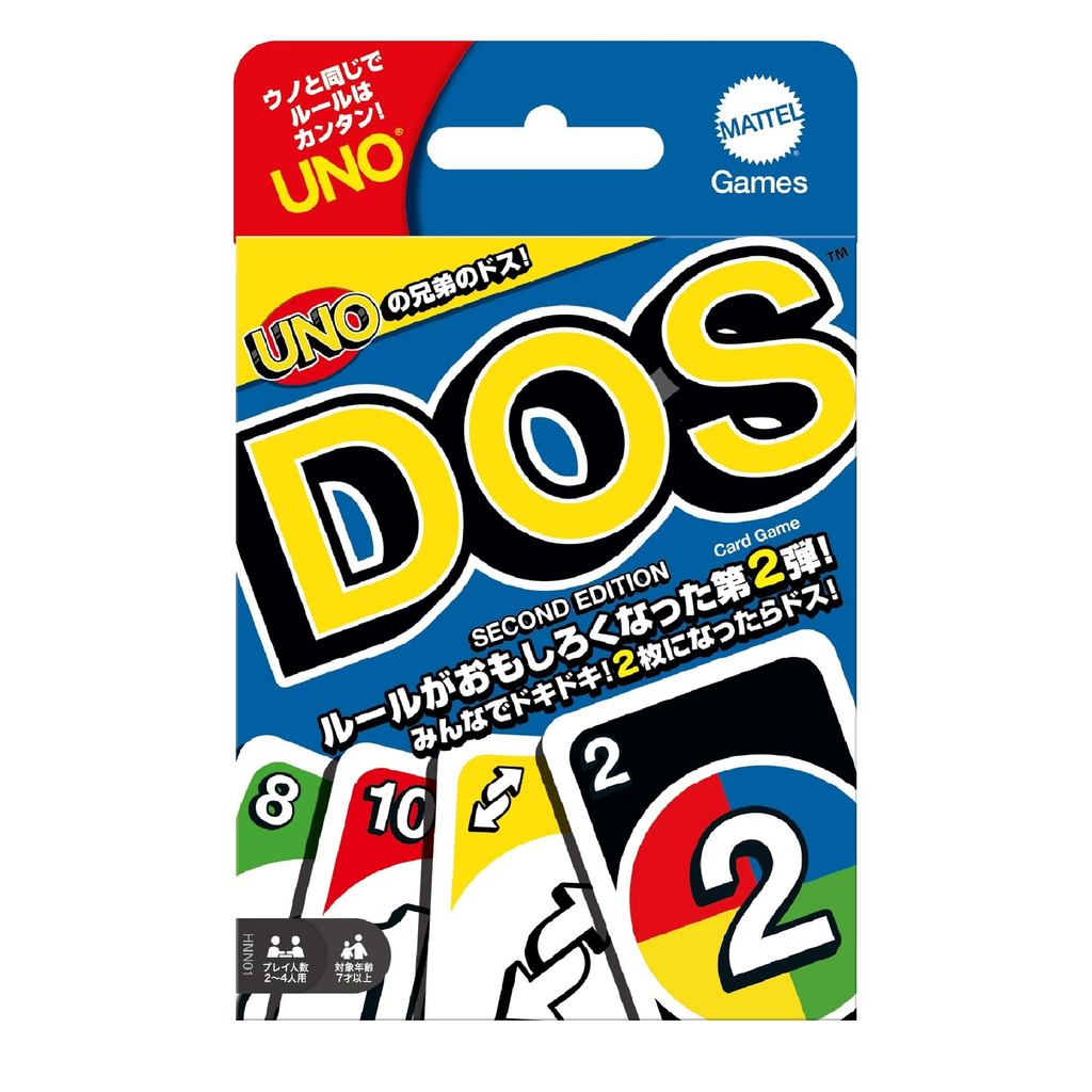 【Direto do Japão】Mattel Games (Mattel Game) UNO Dos Segunda Edição Jogo de Cartas Jogo de Festa 2–4 jogadores A partir
