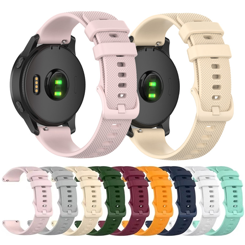 Pulseira 20mm 22mm Silicone Para Relógio Garmin Forerunner 245 265 /Amazfit Bip
