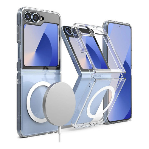 Capa Samsung Galaxy Z Flip 7 Fe Z Flip 6 Ringke Fusion MagSafe Transparente TPU 