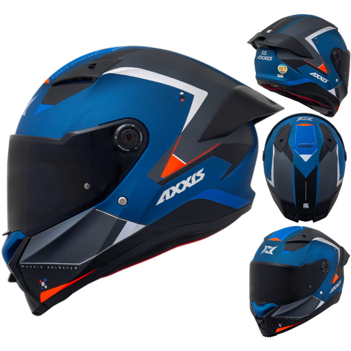 Capacete Para Moto Axxis Fenix fechado Com Aerofólio Diversos Graficos e Cores Maculino e Feminino