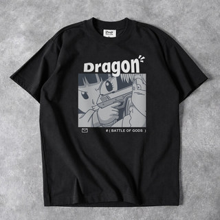 Retro quadrinhos troncos impresso manga curta das mulheres dos homens mesmo estilo japonês Vintage puro algodão mais mag