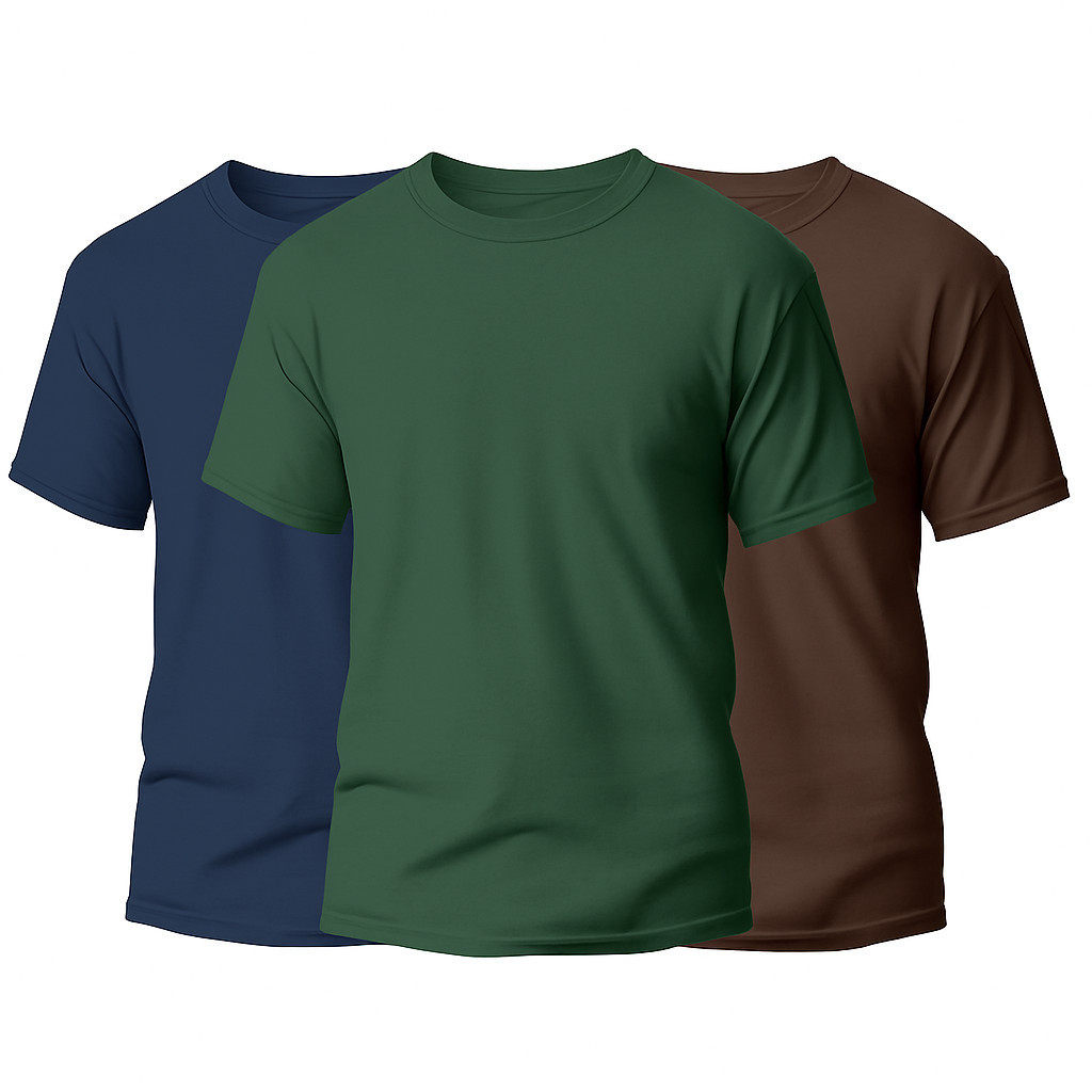 Kit 3 Camiseta Basica Masculina Lisa Premium Camisa Blusa Masculina Academia Treino Casual Trabalho Minimalista Atacado