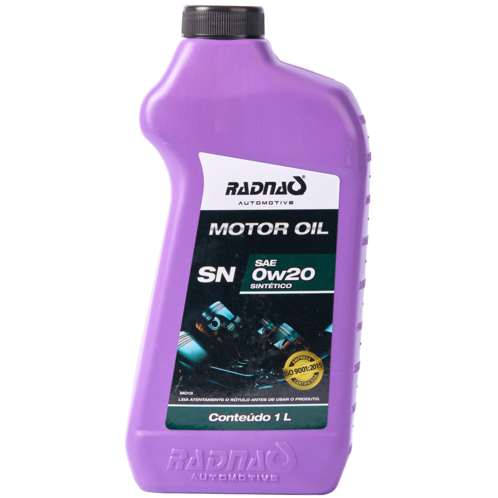 Óleo De Motor 0W20 API SN Sintético Radnaq 1 Litro