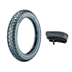 Kit Pneu Vipal 120/90-17 TR300 Traseiro +1 Câmara de Ar XT660 Falcon 400 NXR Bros XRE190 XTZ Crosser