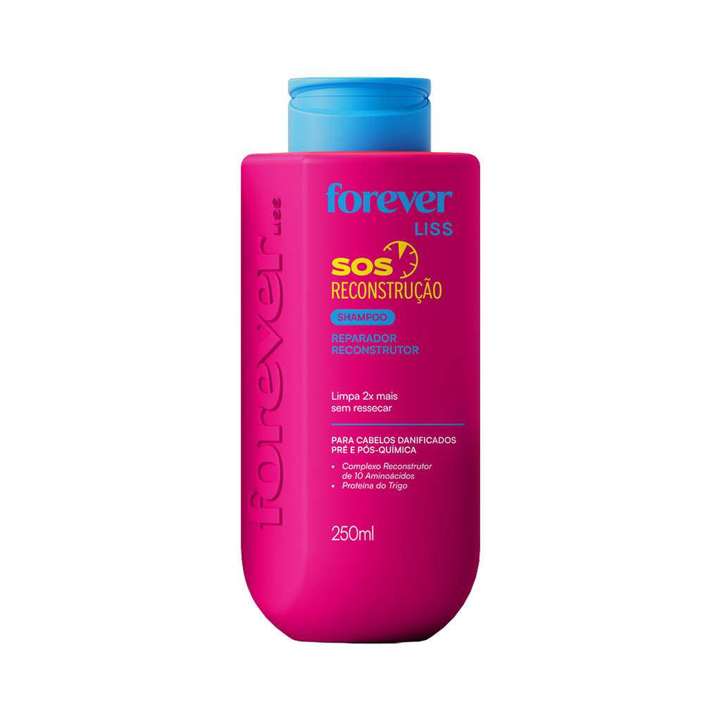 Shampoo Reparador SOS Reconstrução Forever Liss 250ml