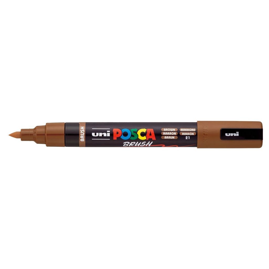 Caneta Posca PC-5MBR Brush Marrom uni-ball · foto 2