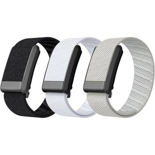 Pulseiras Elásticas Compatíveis com Whoop 4.0 para Mulheres e Homens, Pacote com 3 Pulseiras Ajustáveis de Nylon Elástic