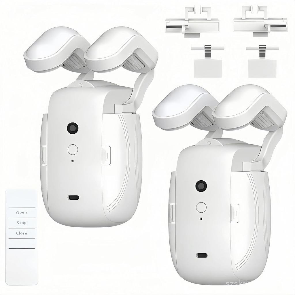 Trilho de cortina elétrico inteligente estilo romano com dispositivo automático de abertu…