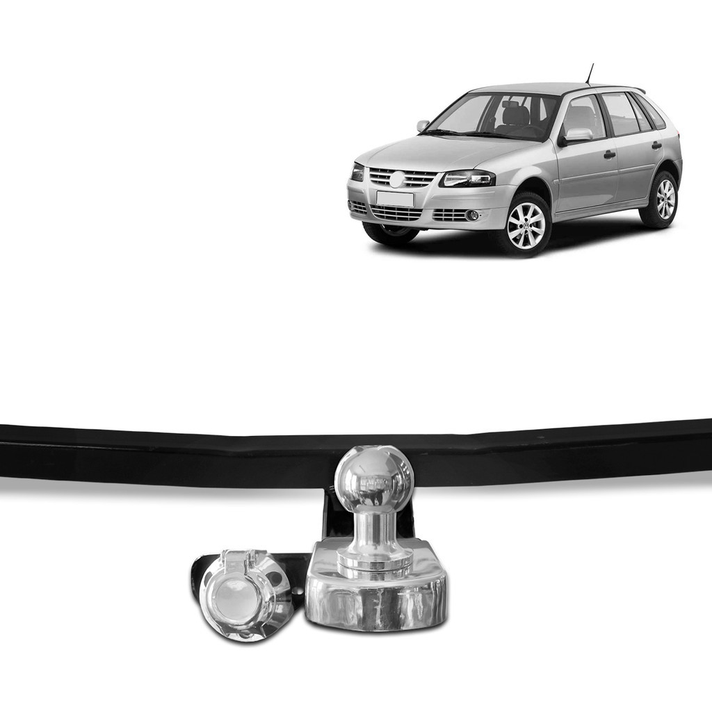 Engate VW Gol G3 G4 1999-2014 700Kg Fixo Kit Completo VW5000 Reforçado Inmetro Carretinha Legalizado