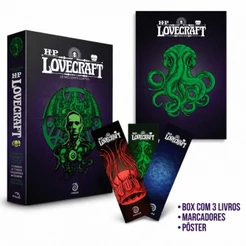Livro Box H. P. Lovecraft: O melhores contos + Pôster + Marcadore