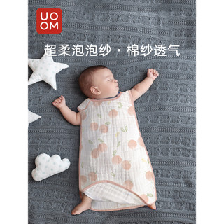 Saco de dormir para bebês, gaze de algodão puro, sem mangas, colete para recém-nascidos, colcha Anti-chute, verão, fino,