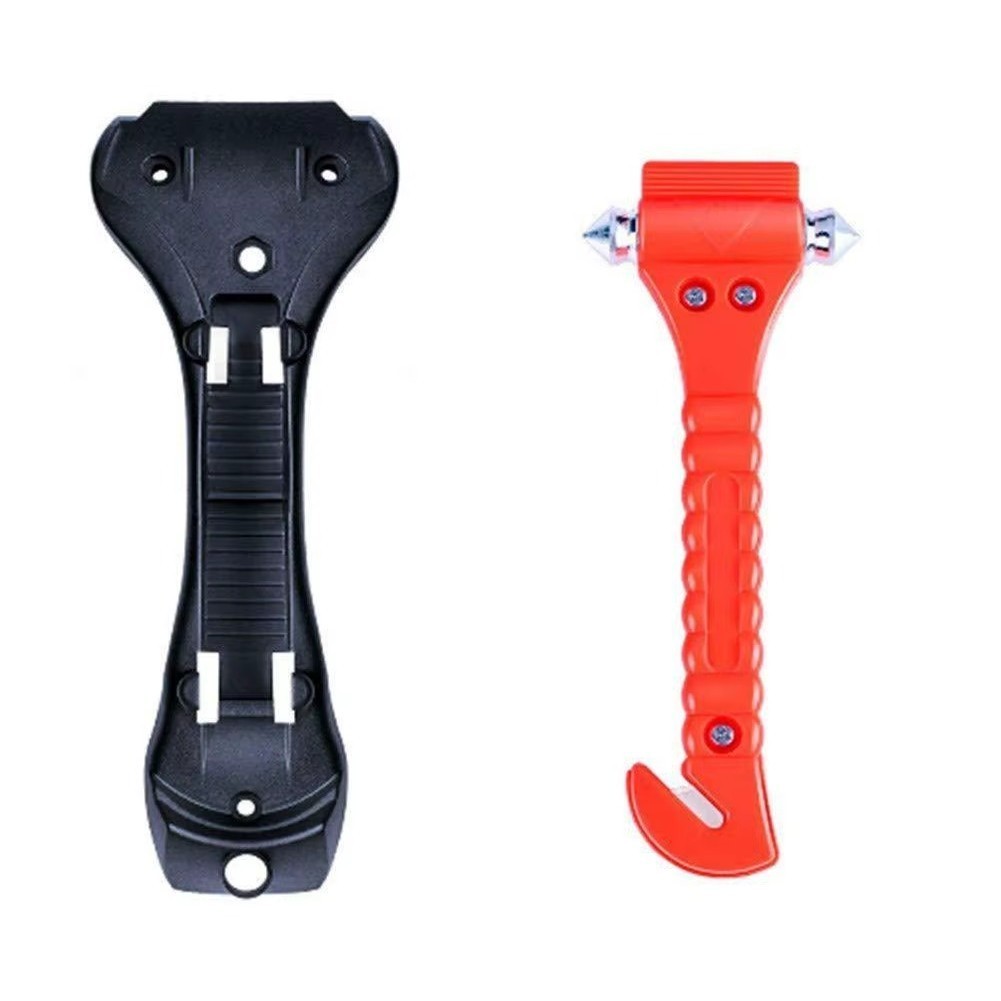 Martelo de Emergência Multifuncional 75x190mm – Quebra Vidro e Corta Cinto para Carro P.HQ