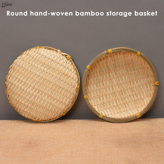 Cesta Redonda De Bambu Artesanal Para Frutas E Legumes (13/20 cm)