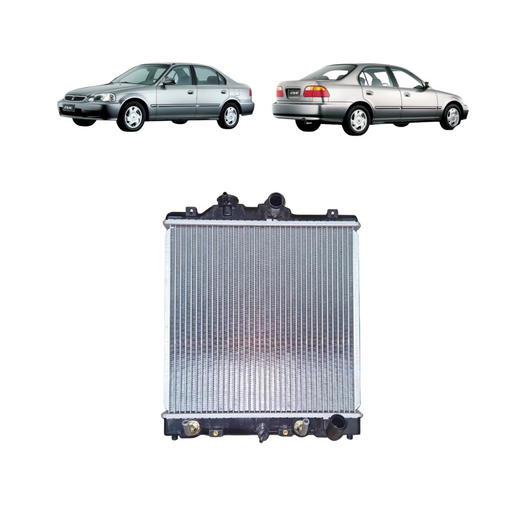 RADIADOR HONDA CIVIC 1.6 8V 16V COM AR 1992 1993 1994 1995 1996 1997 1998 1999 2000
