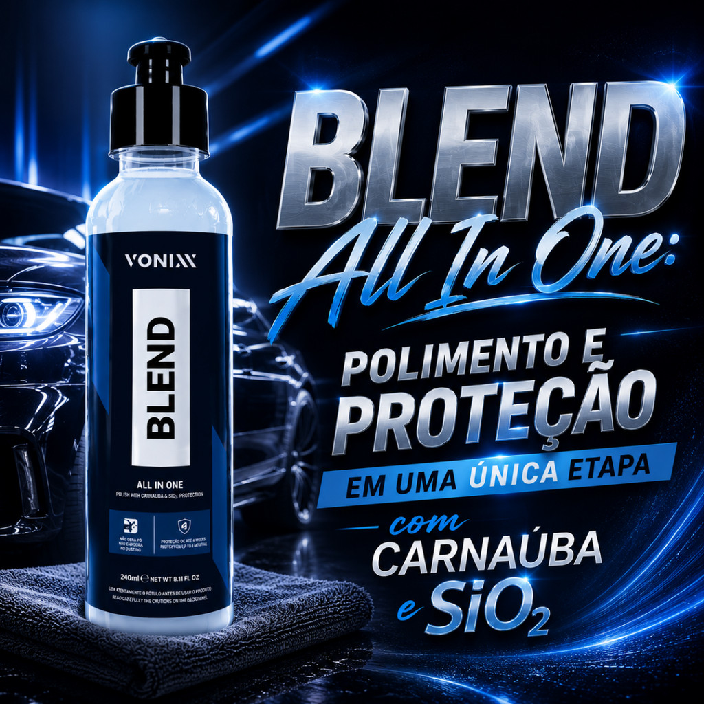 Vonixx Blend Cera Automotiva All In One Tira Riscos 240ml