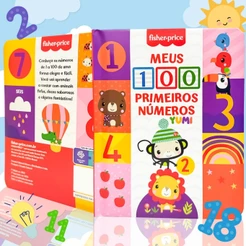 Livro Infantil Do Bebê Meus 100 Primeiros Números Fisher-price Capa Dura Original
