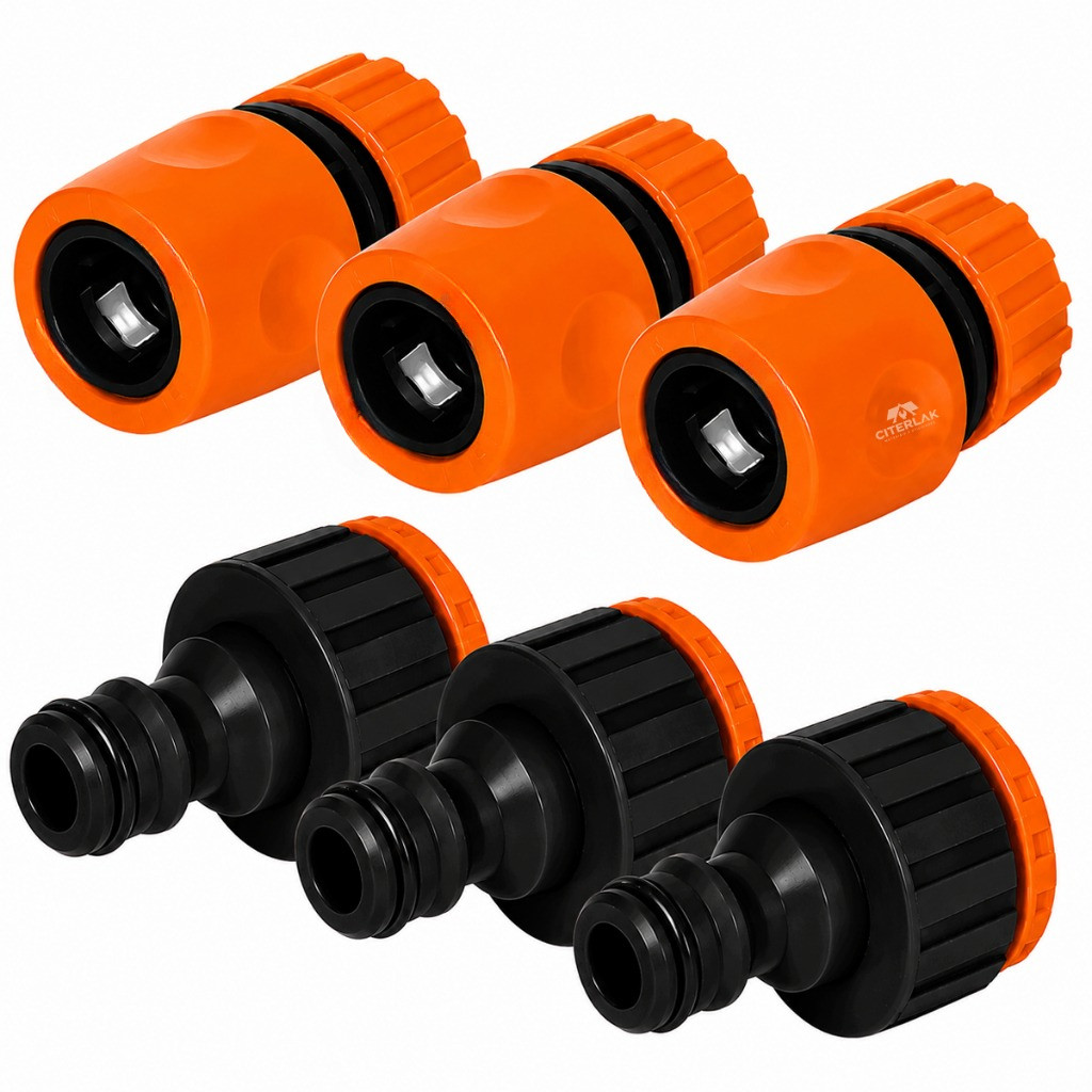 Kit Engate Rápido 1/2 + Adaptador Rosca Irrigação 3/4 x 1/2 Mangueira Torneira Linha Premium