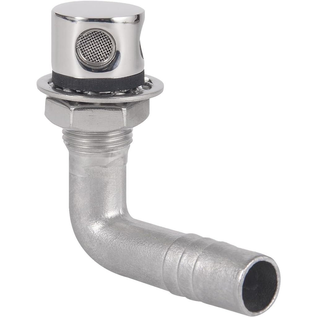 Aço Inoxidável 90 °   Válvula de Ventilação para Tanque de Combustível de Barco em Forma de Cotovelo para 5/8" (16mm) de