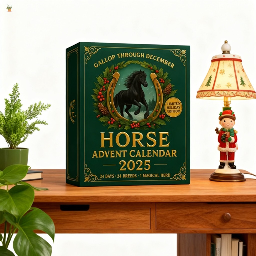 Calendário Do Advento De Natal Com Tema De Cavalo-Caixa De Contagem Regressiva De 24 Dias Modelos De Mini Cavalos Para C
