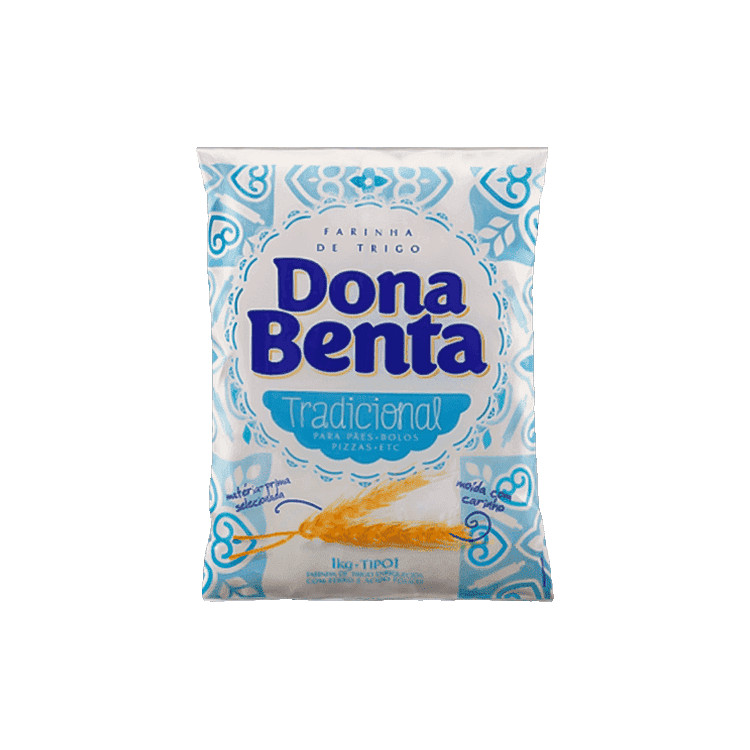 Dona Benta Farinha de trigo tradicional tipo 1 1kg