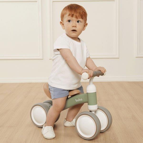 Bicicleta de Equilíbrio 4 Rodas Verde  - BUBA