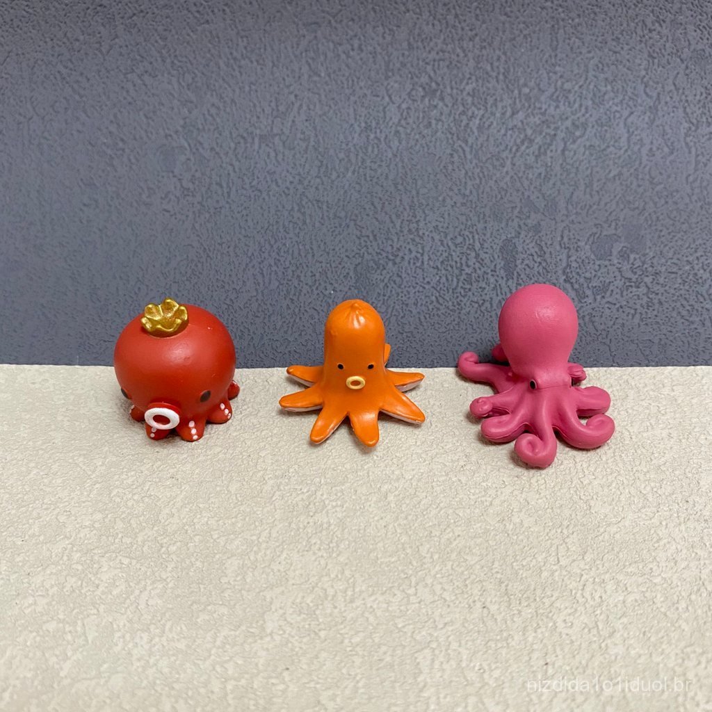 Anel de polvo sem dedos em formato de takoyaki, brinquedo decorativo de polvo DIY CYHM