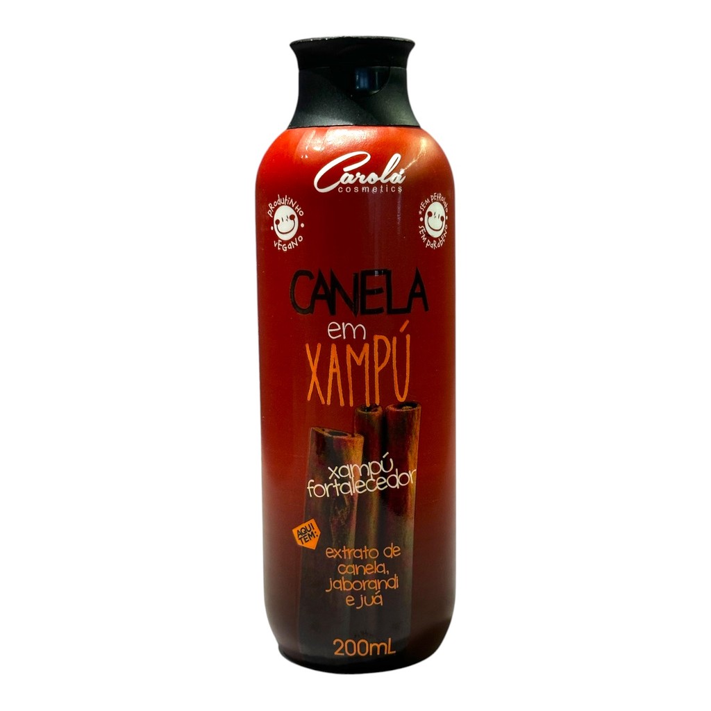 Canela em Xampú Limpeza e Força 200 ml